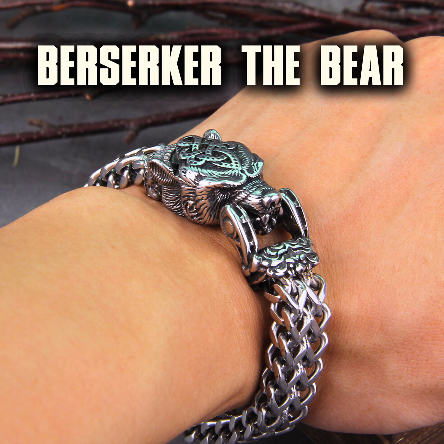Stainless Steel Viking Bracelet