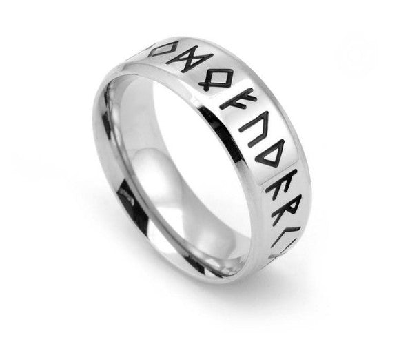 Rune Ring - Titanium Steel