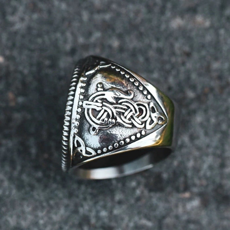 Runic Wolf Ring