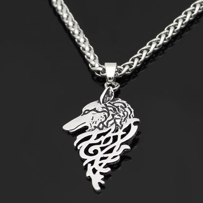 Celtic Wolf Pendant