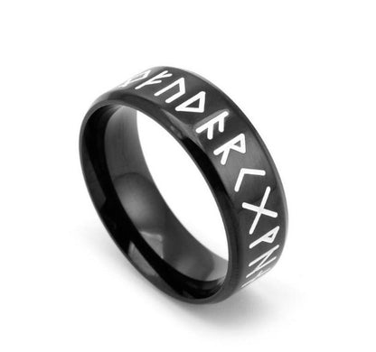 Rune Ring - Titanium Steel