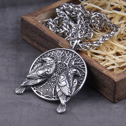 Huginn and Muninn Pendant