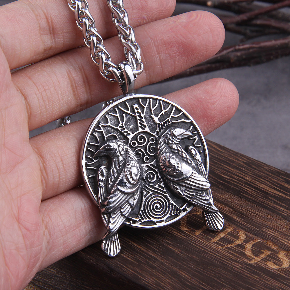 Huginn and Muninn Pendant