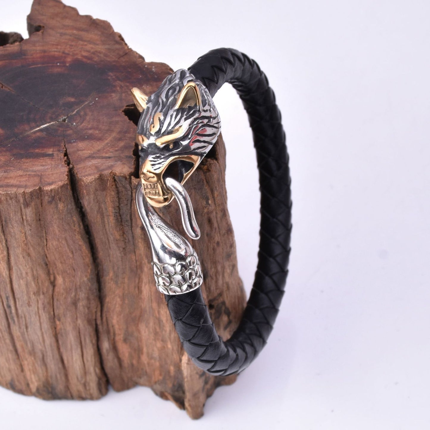 Norse Wolf Hook Bracelet