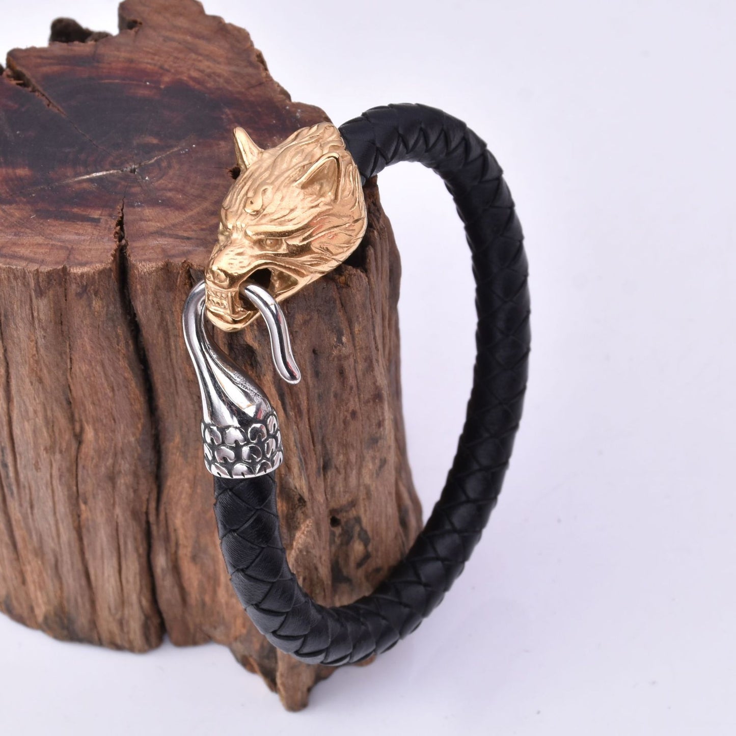 Norse Wolf Hook Bracelet